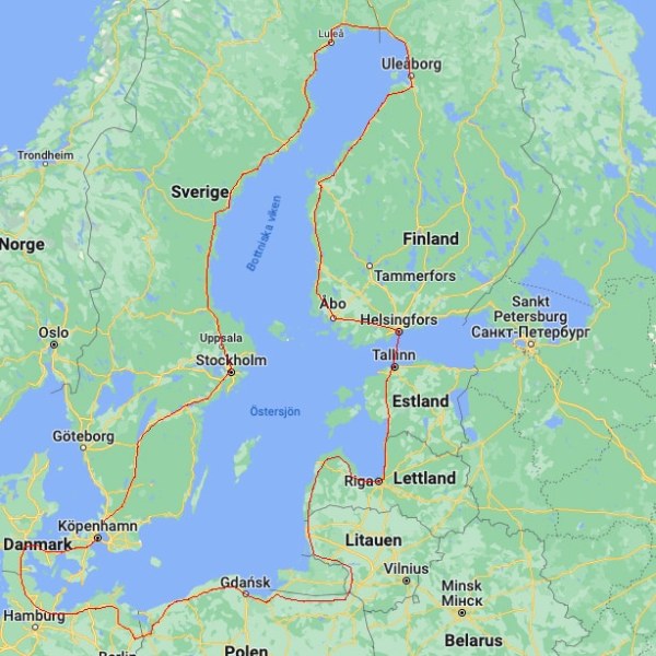 Östersjön runt på fyra&nbsp;veckor